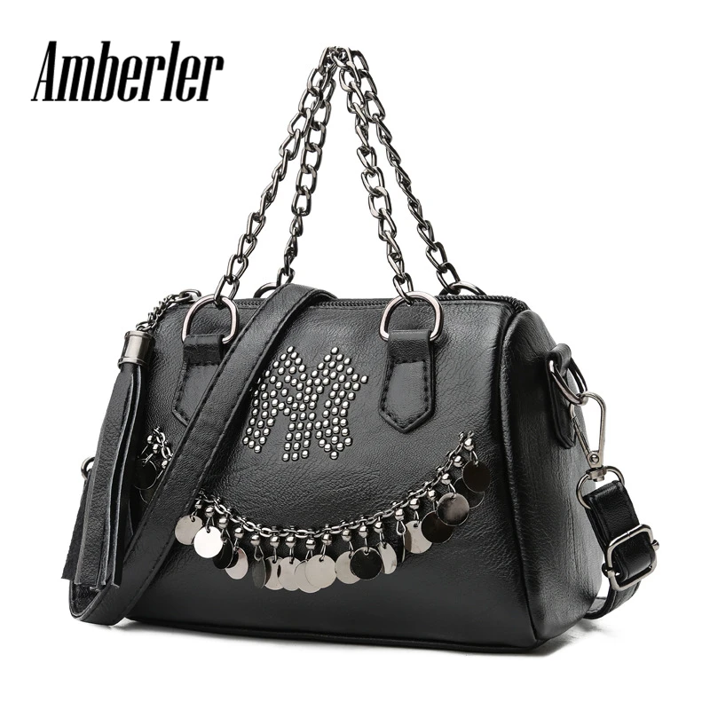 Amberler Handbag Women PU Leather Shoulder Bag Female Small Tote Bags Soft Ladies Crossbody Pillow Bags For Women Rivet Purse
Amberler Handbag Women PU Leather Shoulder Bag Female Small Tote Bags Soft Ladies Crossbody Pillow Bags For Women Rivet Purse