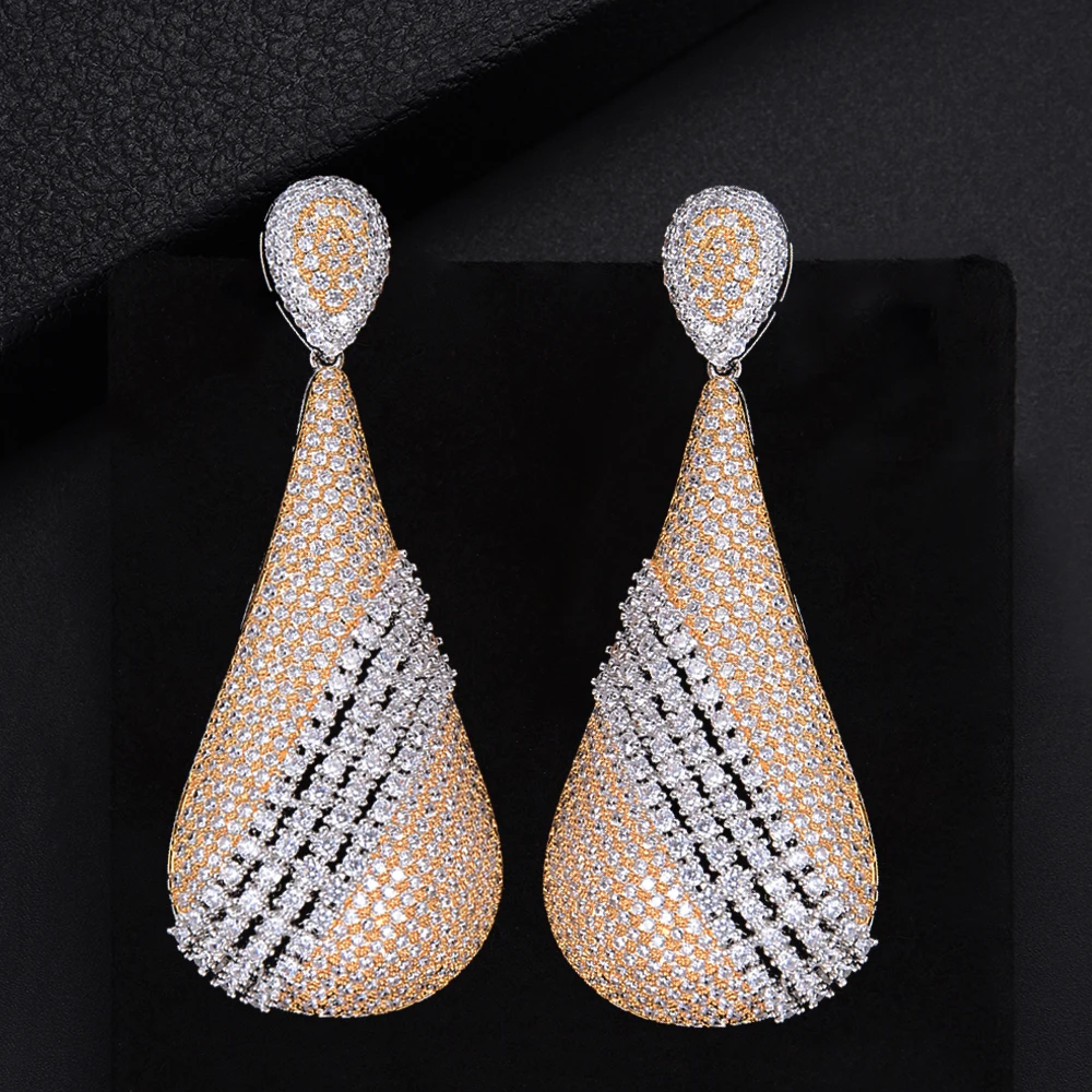 missvikki Unique Metal Drop Earrings Full Cubic Zirconia Trendy Round Statement Earrings for Women New Arrival Fashion Jewelry
missvikki Unique Metal Drop Earrings Full Cubic Zirconia Trendy Round Statement Earrings for Women New Arrival Fashion Jewelry