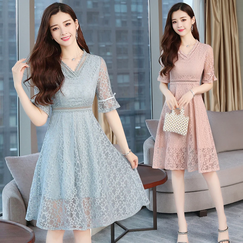 Autumn summer Vintage Sexy Lace Dresses 2019 Korean Women Elegant Bodycon short Sleeve Dress Plus Size Party Runway Vestidos
Autumn summer Vintage Sexy Lace Dresses 2019 Korean Women Elegant Bodycon short Sleeve Dress Plus Size Party Runway Vestidos