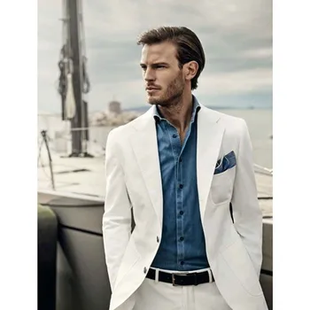 Ivory 2 Pieces Groom Tuxedo Beach Wedding Slim Fit Mens Prom Dinner Suits 2018 slim fit Blazer Best Men Groomsman Suit Male
Ivory 2 Pieces Groom Tuxedo Beach Wedding Slim Fit Mens Prom Dinner Suits 2018 slim fit Blazer Best Men Groomsman Suit Male