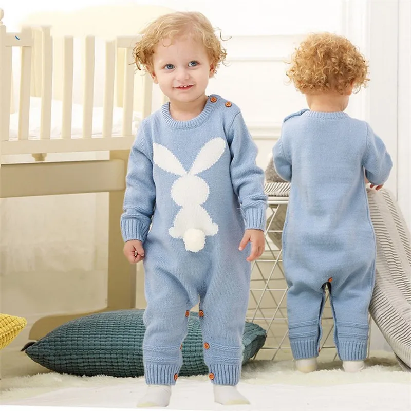 Knitted Bunny Baby Romper Warm Baby Clothes Newborn Boys Girls One Piece Jumpsuits Long Sleeve Infant Crochet Overalls Thermal
Knitted Bunny Baby Romper Warm Baby Clothes Newborn Boys Girls One Piece Jumpsuits Long Sleeve Infant Crochet Overalls Thermal