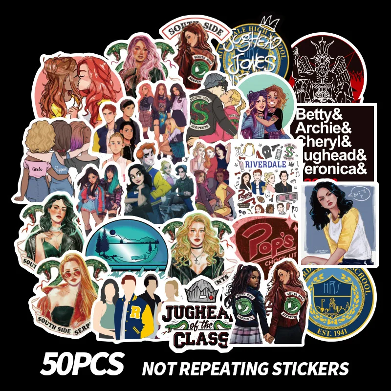 50pcs Riverdale Stickers For Laptop Skateboard Home Decoration Car Styling Vinyl Decals Doodle DIY Works Children Toy Sticker F3
50pcs Riverdale Stickers For Laptop Skateboard Home Decoration Car Styling Vinyl Decals Doodle DIY Works Children Toy Sticker F3