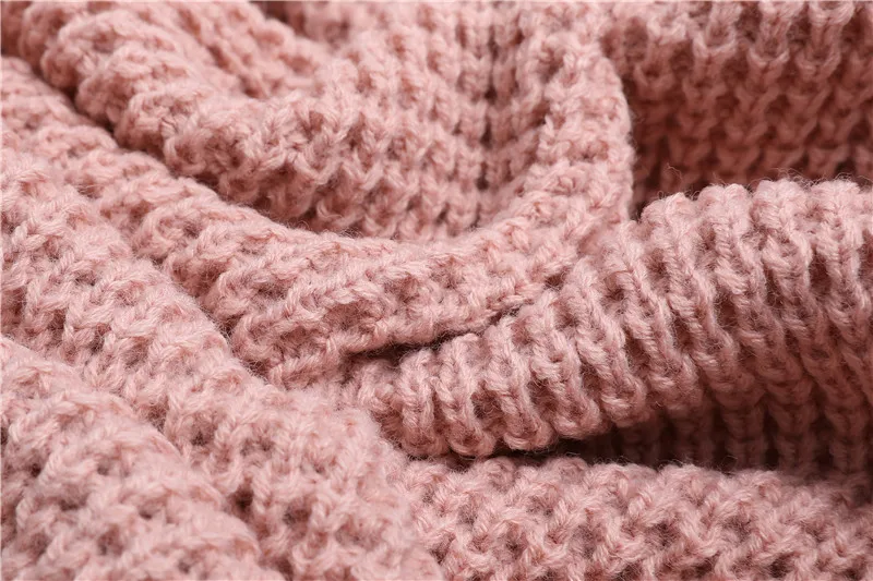 2018 spring new European and American large size women's knit dress loose long knit sweater women (60)