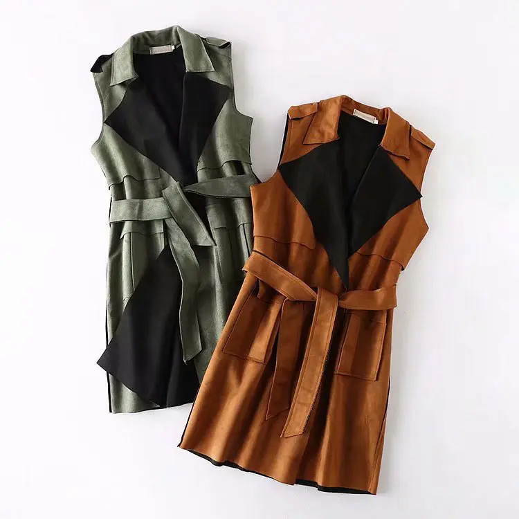 F6 Autumn Winter Casual Vests XXL Plus Size Women Clothing Fashion Loose Sleeveless Belt Suede fabric jacket 149
F6 Autumn Winter Casual Vests XXL Plus Size Women Clothing Fashion Loose Sleeveless Belt Suede fabric jacket 149