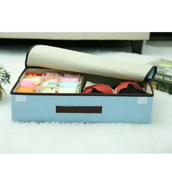 Closet Underwear Organizer Drawer Container Bras Socks Storage Box Case with Cover
Closet Underwear Organizer Drawer Container Bras Socks Storage Box Case with Cover