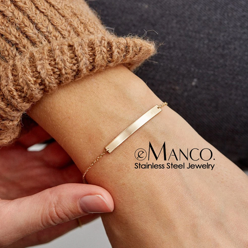 eManco Simple Geometric Name Initial Stainless Steel Bracelets for women Minimalist Bracelet Friendship Bracelet Jewellery
eManco Simple Geometric Name Initial Stainless Steel Bracelets for women Minimalist Bracelet Friendship Bracelet Jewellery