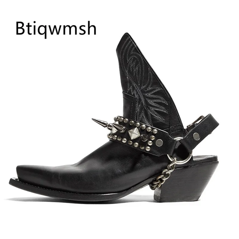2019 Retro Spike Studded Ankle Boots Woman Pointed Toe Rivet Embroidery Cut Out Wedges Boots For Women Martin Boots
2019 Retro Spike Studded Ankle Boots Woman Pointed Toe Rivet Embroidery Cut Out Wedges Boots For Women Martin Boots