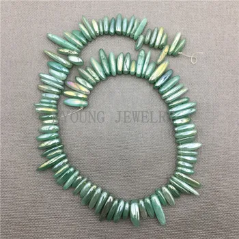 MY0598 Smooth Titanium Rainbow Glass Stick Beads,Polished Green Spike Point Chip Top Drilled Beads for Jewelry Making
MY0598 Smooth Titanium Rainbow Glass Stick Beads,Polished Green Spike Point Chip Top Drilled Beads for Jewelry Making