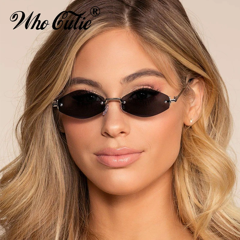 WHO CUTIE 90s Retro Rhombic Sunglasses Women Brand Designer 2018 Vintage Red Yellow Red Lens Frameless Sun Glasses Shades OM565
WHO CUTIE 90s Retro Rhombic Sunglasses Women Brand Designer 2018 Vintage Red Yellow Red Lens Frameless Sun Glasses Shades OM565
