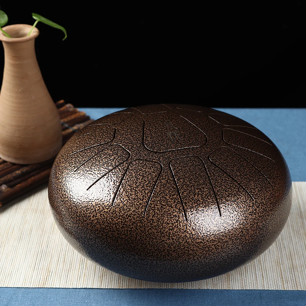 10" Tongue Drum 11 Tones Steel Handpan Drum Hand Drum Percussion Instrument with Mallets Carry Bag Note Sticks for Meditation
10" Tongue Drum 11 Tones Steel Handpan Drum Hand Drum Percussion Instrument with Mallets Carry Bag Note Sticks for Meditation