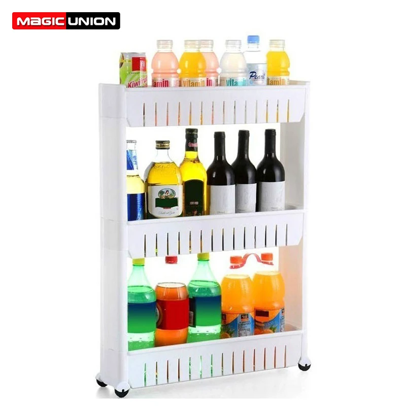 Magic Union Narrow Storage Shelf Removable Floor-standing 2/3/4 Layer Gap Shelves Kitchen Bathroom Refrigerator Storage Rack
Magic Union Narrow Storage Shelf Removable Floor-standing 2/3/4 Layer Gap Shelves Kitchen Bathroom Refrigerator Storage Rack