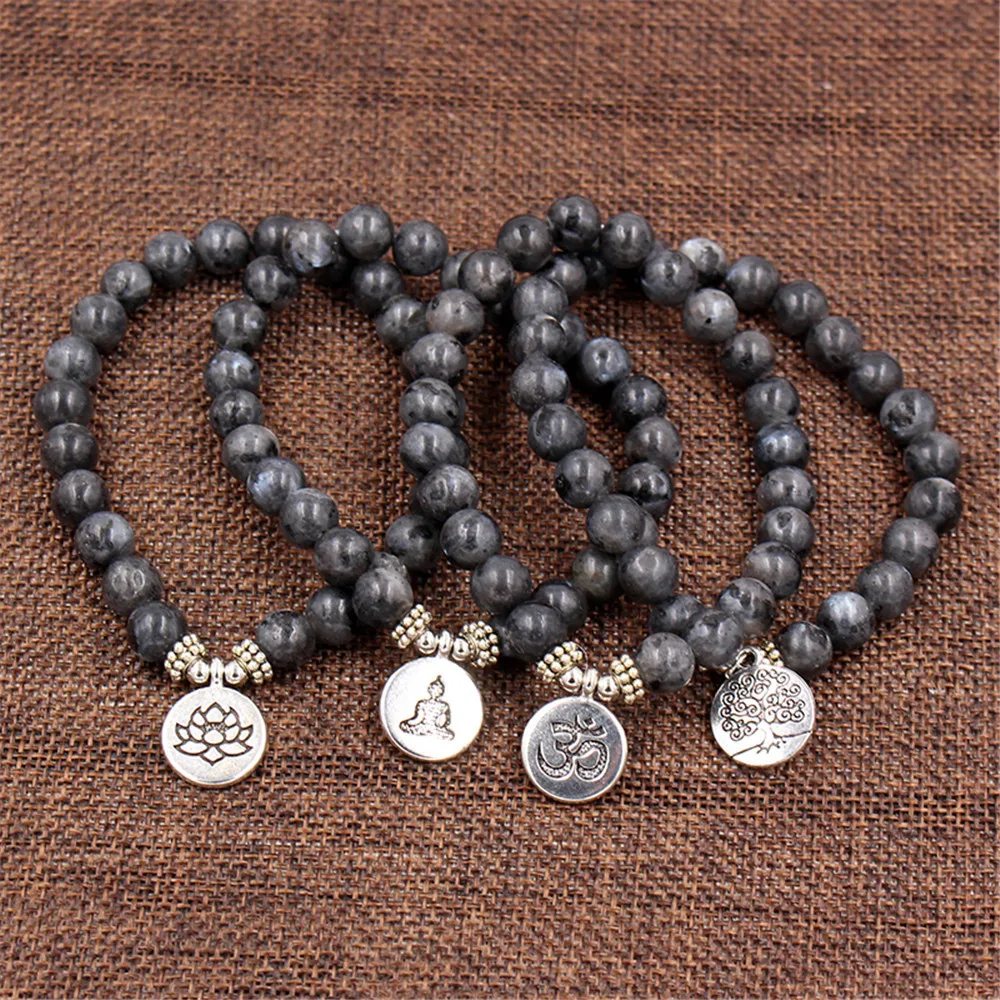 Energy Labradorite Bracelet Men or Women Wrist Wrap Bracelets DIY Yoga Lotus OHM Buddha Charm Bracelets Natural Stone Beads 8mm
Energy Labradorite Bracelet Men or Women Wrist Wrap Bracelets DIY Yoga Lotus OHM Buddha Charm Bracelets Natural Stone Beads 8mm