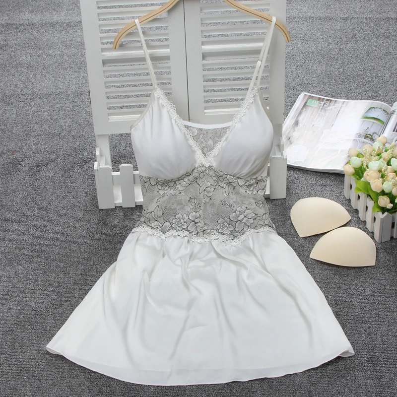 Women Ladies Sexy See Through Flower Lace Satin Nightdress Sleepwear Silk Nightgowns Lingerie Nightwear chemise de nuit femme
Women Ladies Sexy See Through Flower Lace Satin Nightdress Sleepwear Silk Nightgowns Lingerie Nightwear chemise de nuit femme