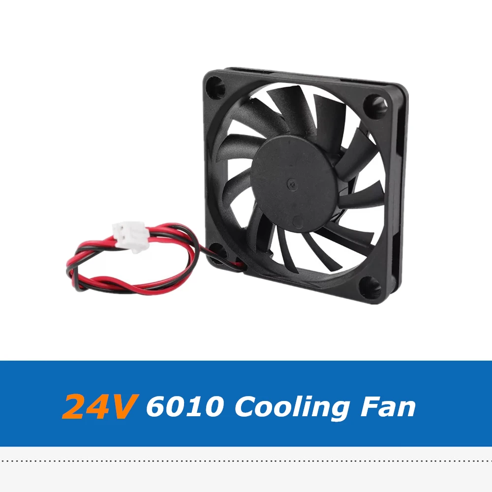 1pc 60x60x10mm 24V 6010 Cooling Fan, Oil Bearing Extruder Cooler Fan For DIY CNC Openbuilds 3D Printer Parts
1pc 60x60x10mm 24V 6010 Cooling Fan, Oil Bearing Extruder Cooler Fan For DIY CNC Openbuilds 3D Printer Parts