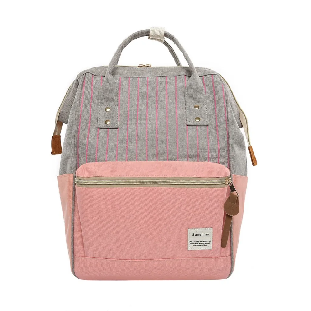 Women Canvas Maternity Backpack Stripe Hit Color Girls Shoulder School Bags Mochila Feminina Fashio Backpacks Fashion Travel Bag
Women Canvas Maternity Backpack Stripe Hit Color Girls Shoulder School Bags Mochila Feminina Fashio Backpacks Fashion Travel Bag
