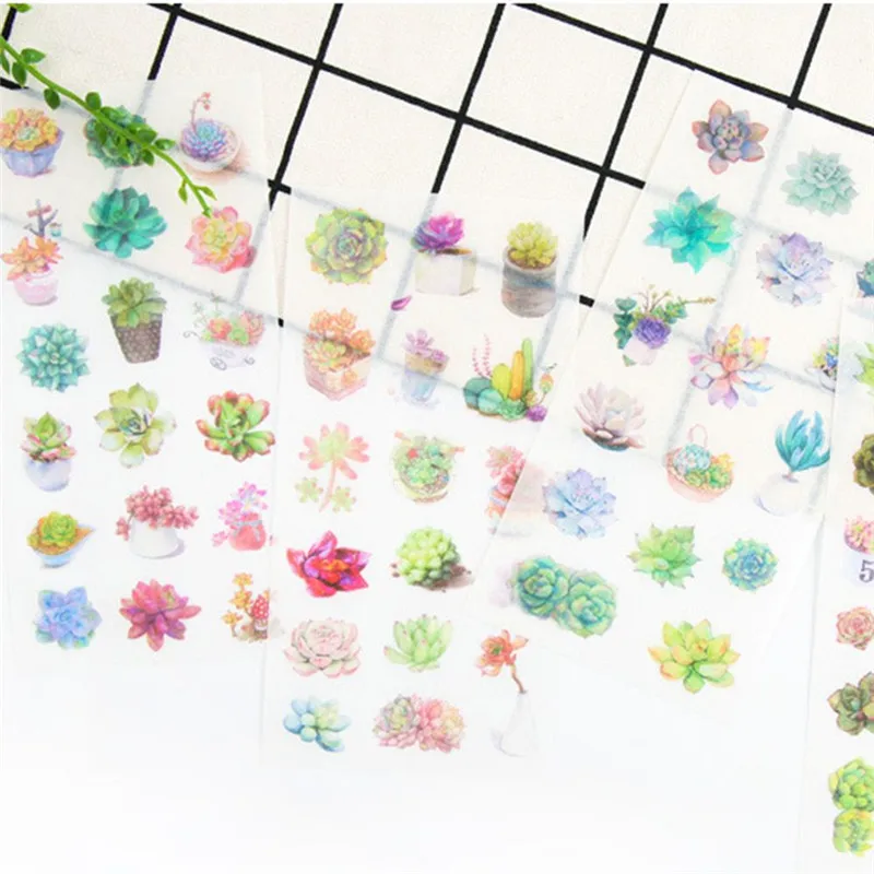 6Pcs Kawaii Succulent Plants Stickers Cute Japanese Decorative Diary Stickers DIY Scrapbooking Flakes Stationery School Supplies
6Pcs Kawaii Succulent Plants Stickers Cute Japanese Decorative Diary Stickers DIY Scrapbooking Flakes Stationery School Supplies