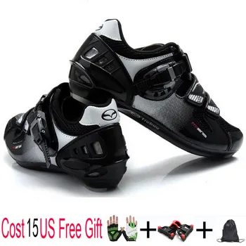 Ultralight Road Carbon Fiber Sole Road Bike Shoes Cycling Shoes Racing Bicycle Shoes with Double Rotating Buckles
Ultralight Road Carbon Fiber Sole Road Bike Shoes Cycling Shoes Racing Bicycle Shoes with Double Rotating Buckles