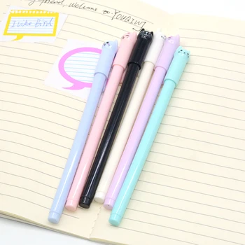 

3 Pcs/Set gel pen kawaii cute cat Creative animal 0.5mm stationery l material escolar kalem caneta papelaria przybory szkolne