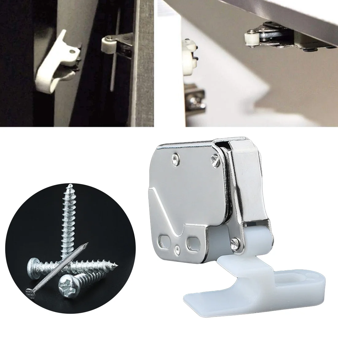 Mini Push spring clip Lock Catch Latch Cabinets Anti-Theft Cupboard Doors Lock With Cross Keys For Furniture Hardware 34 x 27mm
Mini Push spring clip Lock Catch Latch Cabinets Anti-Theft Cupboard Doors Lock With Cross Keys For Furniture Hardware 34 x 27mm