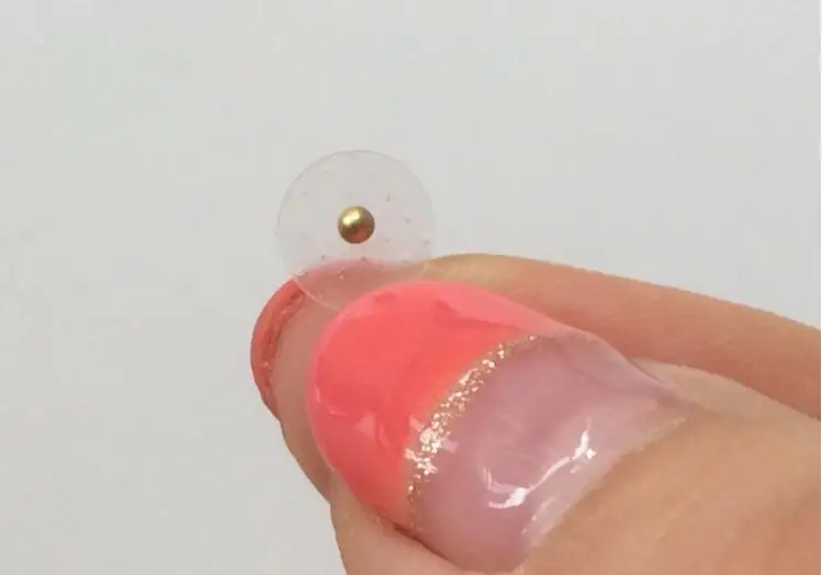 Crystal EAR BEADS FOR AURICULAR ACUPUNCTURE gold ear