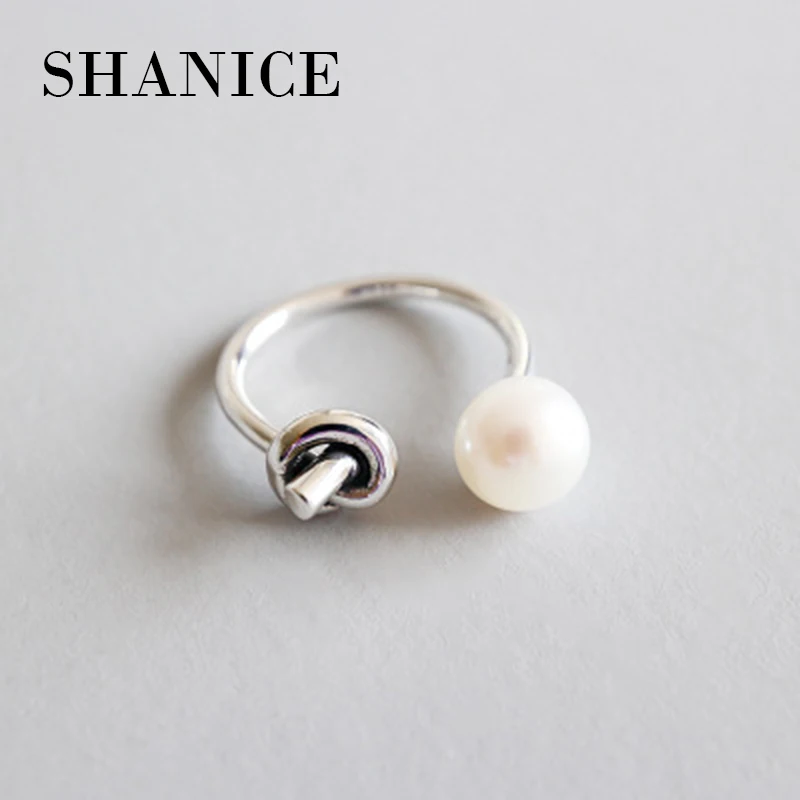 SHANICE Trendy 925 Sterling Silver Ring Opening Natural Freshwater Pearl Single Knot Bijoux Femme Open Rings For Women Party
SHANICE Trendy 925 Sterling Silver Ring Opening Natural Freshwater Pearl Single Knot Bijoux Femme Open Rings For Women Party