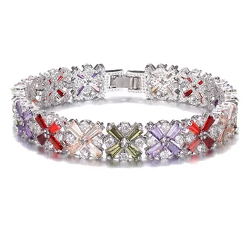 Shiny Colorful Snowflake Style Hermosa Jewelry Bracelet 17.5cm Pretty Fashion Women Holiday Birthday Party Gift
Shiny Colorful Snowflake Style Hermosa Jewelry Bracelet 17.5cm Pretty Fashion Women Holiday Birthday Party Gift