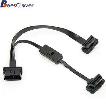 BEESCLOVER 16 Pin Male to Dual Female OBD2 1 into 2 Splitter Extension Cable Adapter with Switch High-quality materials 8pin z30
BEESCLOVER 16 Pin Male to Dual Female OBD2 1 into 2 Splitter Extension Cable Adapter with Switch High-quality materials 8pin z30