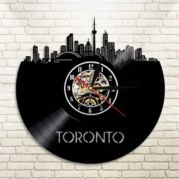 1Piece Toronto Cityscape Vinyl Record Decorative LED Wall Clock Modern Design Handmade Time Clock With Black Light Home Decor
1Piece Toronto Cityscape Vinyl Record Decorative LED Wall Clock Modern Design Handmade Time Clock With Black Light Home Decor
