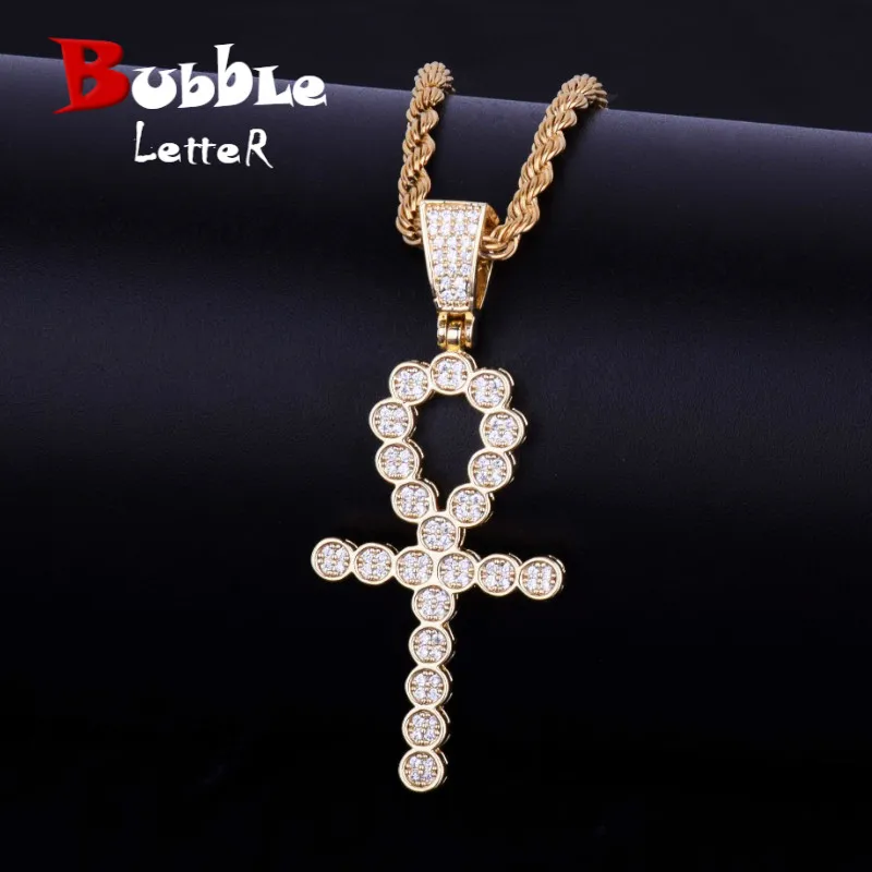 Round Ankh Cross Pendant Gold Silver Copper Material Iced Zircon Egyptian Key of Life Pendant Necklace Men Women Hip Hop Jewelry
Round Ankh Cross Pendant Gold Silver Copper Material Iced Zircon Egyptian Key of Life Pendant Necklace Men Women Hip Hop Jewelry