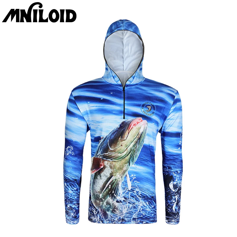 MNILOID Fishing T Shirt With Cap Breathable Anti-UV Sun Protection Fishing Shirts Quick-Drying Long Sleeve Fishing Clothing
MNILOID Fishing T Shirt With Cap Breathable Anti-UV Sun Protection Fishing Shirts Quick-Drying Long Sleeve Fishing Clothing