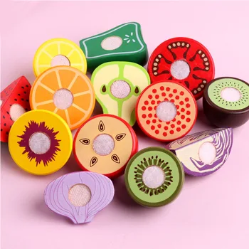 1 piece Wooden Simulation Cut Fruits Vegetables Toy For Kids Montessori Life Cognitive Educational Toys For Children Kitchen Toy
1 piece Wooden Simulation Cut Fruits Vegetables Toy For Kids Montessori Life Cognitive Educational Toys For Children Kitchen Toy