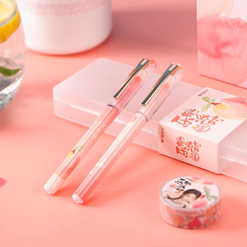 Sweat peach style plugged gel ink pens 0.5mm black ink kawaii office school writing stationery 2pcs/lot
Sweat peach style plugged gel ink pens 0.5mm black ink kawaii office school writing stationery 2pcs/lot