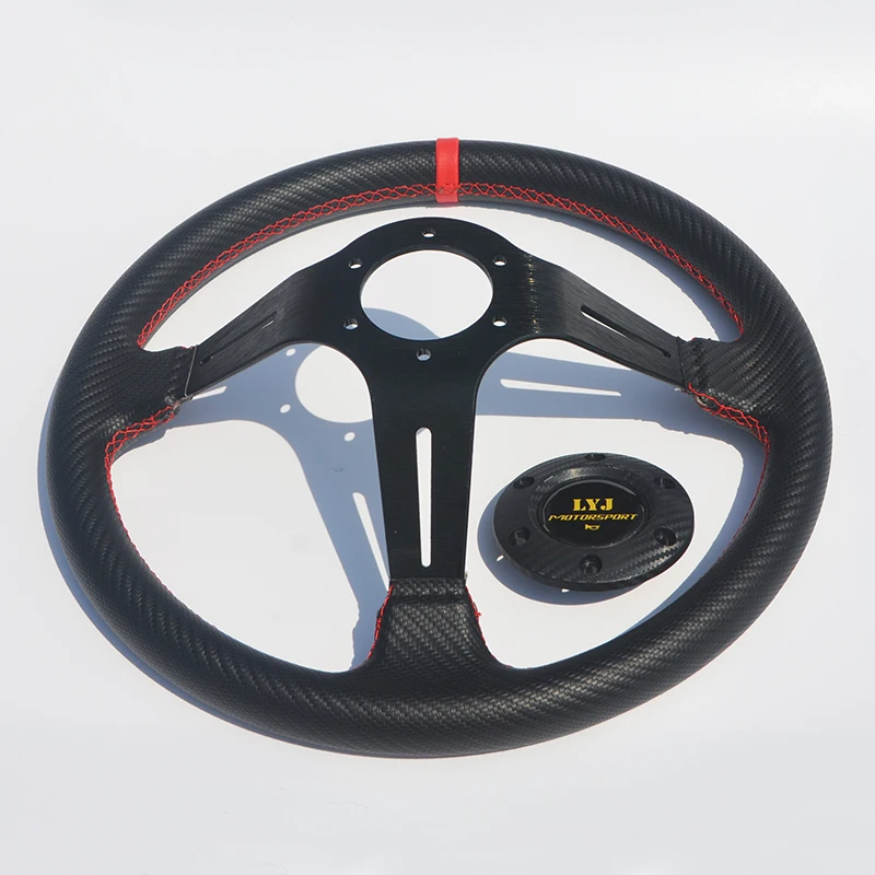 350mm Carbon Fiber Look Racing Steering Wheel Deep Dish LYJ Motorsport Car Steering Wheel
350mm Carbon Fiber Look Racing Steering Wheel Deep Dish LYJ Motorsport Car Steering Wheel