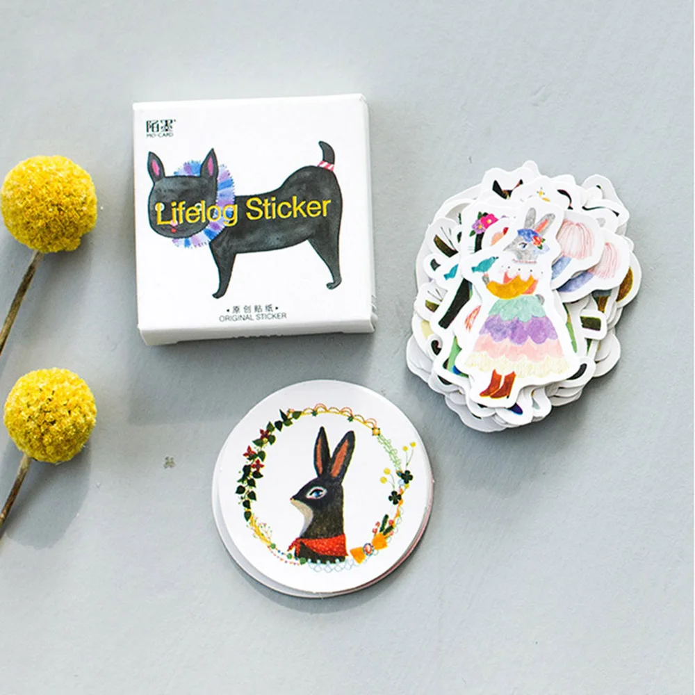 45pcs/lot DIY Cute Kawaii Cat Rabbit Fox Sticker Lovely Animal Stickers For Scrapbooking Diary etiquette Joint Jouets Autocollan
45pcs/lot DIY Cute Kawaii Cat Rabbit Fox Sticker Lovely Animal Stickers For Scrapbooking Diary etiquette Joint Jouets Autocollan