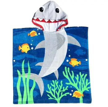 Shark Whale Printed Kids Hooded Beach Towel Absorbent Looped Bath Swim Towel 100% Cotton
Shark Whale Printed Kids Hooded Beach Towel Absorbent Looped Bath Swim Towel 100% Cotton