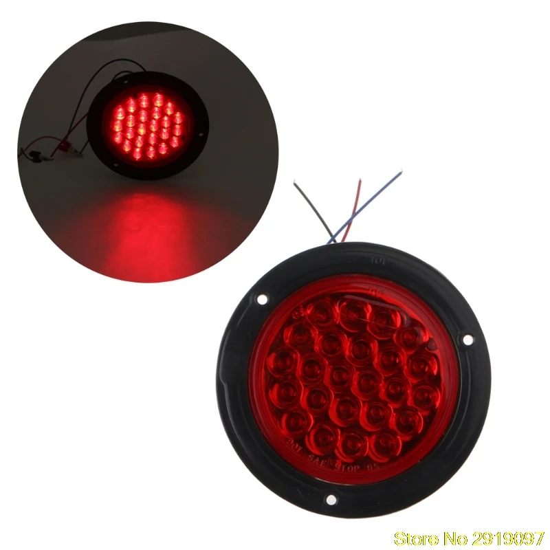 1 Pair 24V Waterproof Car Truck Trailer 24 LED Round Reflector Rear Tail Brake Stop Marker Light Red Drop Shipping Support
1 Pair 24V Waterproof Car Truck Trailer 24 LED Round Reflector Rear Tail Brake Stop Marker Light Red Drop Shipping Support