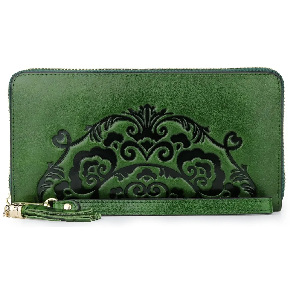 Large Capacity Embossing Flower Women Wallets Vintage Zipper Purses Multi-Card Bit Card Wallet New Arrivals Chinese Style Wallet
Large Capacity Embossing Flower Women Wallets Vintage Zipper Purses Multi-Card Bit Card Wallet New Arrivals Chinese Style Wallet