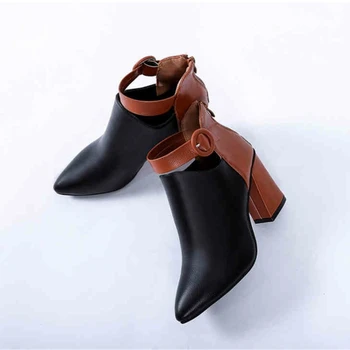 Ho Heave Women Boots Fashion New Style Pointed Toe Square Heel Shoes Women Ankle Western Boots Popular Mixed Color Lady Shoes
Ho Heave Women Boots Fashion New Style Pointed Toe Square Heel Shoes Women Ankle Western Boots Popular Mixed Color Lady Shoes