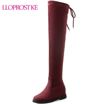 Lloprost ke Elegant Women Over The Knee High Boots Platform Winter Shoes Woman Wedge Heel Elastic Boots Big Size 34-43 D382
Lloprost ke Elegant Women Over The Knee High Boots Platform Winter Shoes Woman Wedge Heel Elastic Boots Big Size 34-43 D382