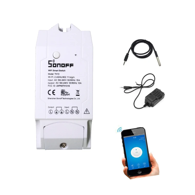 SONOFF TH10 TH16 WiFi Smart home Switch Wireless Remote Control Temperature Humidity controlled switch eWelink APP
SONOFF TH10 TH16 WiFi Smart home Switch Wireless Remote Control Temperature Humidity controlled switch eWelink APP
