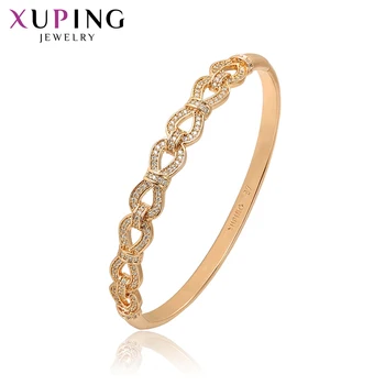 Xuping Fashion Bangle New Arrival High Quality Jewelry Luxury Gold-color Plated Bangle Valentine's Gift 52173
Xuping Fashion Bangle New Arrival High Quality Jewelry Luxury Gold-color Plated Bangle Valentine's Gift 52173