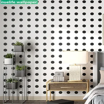 Nordic style gray small circle black white pattern wallpaper tea shop clothing store living room bedroom background wall paper
Nordic style gray small circle black white pattern wallpaper tea shop clothing store living room bedroom background wall paper