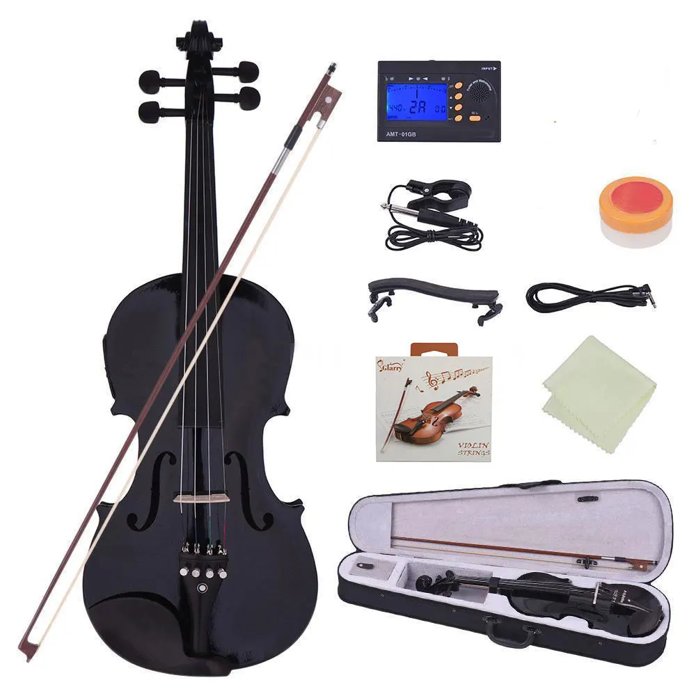 Glarry 4/4 Solid Wood EQ Violin with Case Bow Violin Strings Shoulder Rest Electronic Tuner Connecting Wire Cloth - US Stock
Glarry 4/4 Solid Wood EQ Violin with Case Bow Violin Strings Shoulder Rest Electronic Tuner Connecting Wire Cloth - US Stock