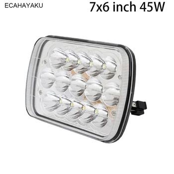 ECAHAYAKU 7" Square Head Lamp 7x6 45W 6000K Hi/lo beam Waterproof Car Light for Off-road Trucks SUV 4x4 Driving Light Auto Parts
ECAHAYAKU 7" Square Head Lamp 7x6 45W 6000K Hi/lo beam Waterproof Car Light for Off-road Trucks SUV 4x4 Driving Light Auto Parts