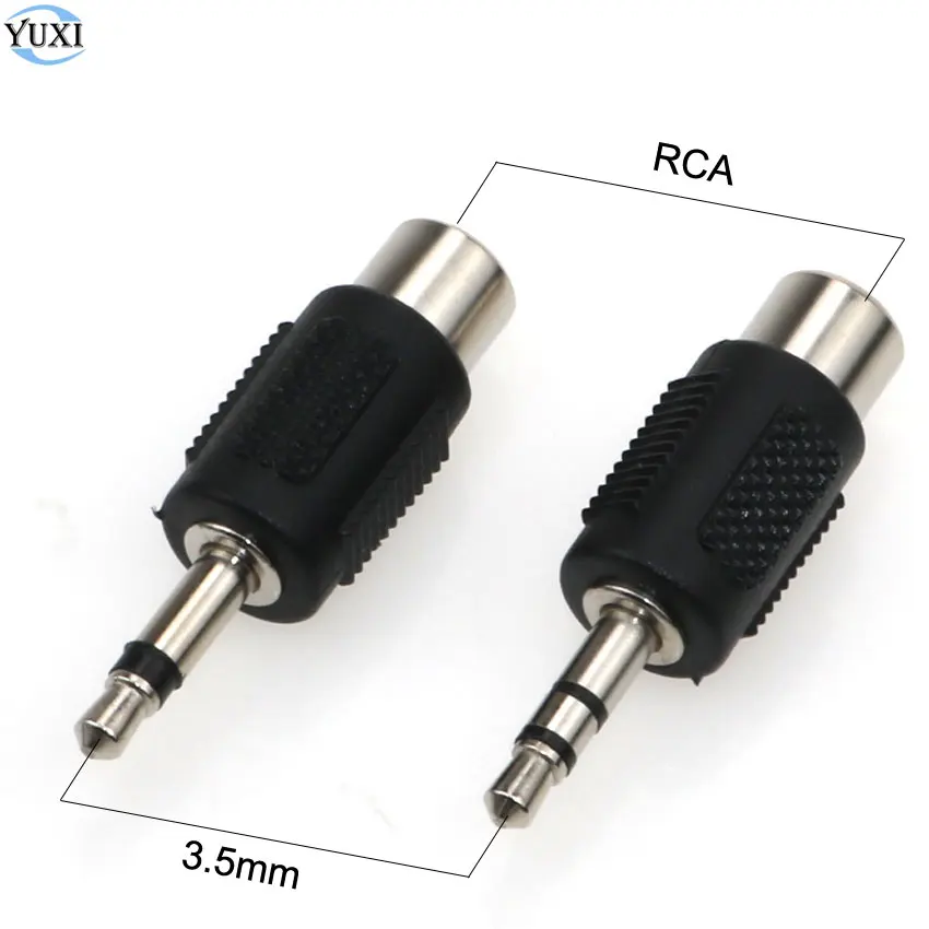 YuXi RCA Jack Connector to Jack 3.5 MM mono/stereo Plug Adapter Nickle plated Quality plastic Audio RCA Plug
YuXi RCA Jack Connector to Jack 3.5 MM mono/stereo Plug Adapter Nickle plated Quality plastic Audio RCA Plug