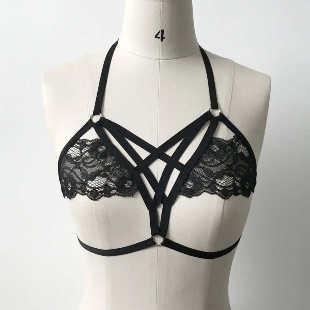 1PCS Spring Summer Fashion Sexy Women Black Bandge Strappy Lace Bra Cage Bustier Vest Tops Hollow Bralette Crop Top
1PCS Spring Summer Fashion Sexy Women Black Bandge Strappy Lace Bra Cage Bustier Vest Tops Hollow Bralette Crop Top