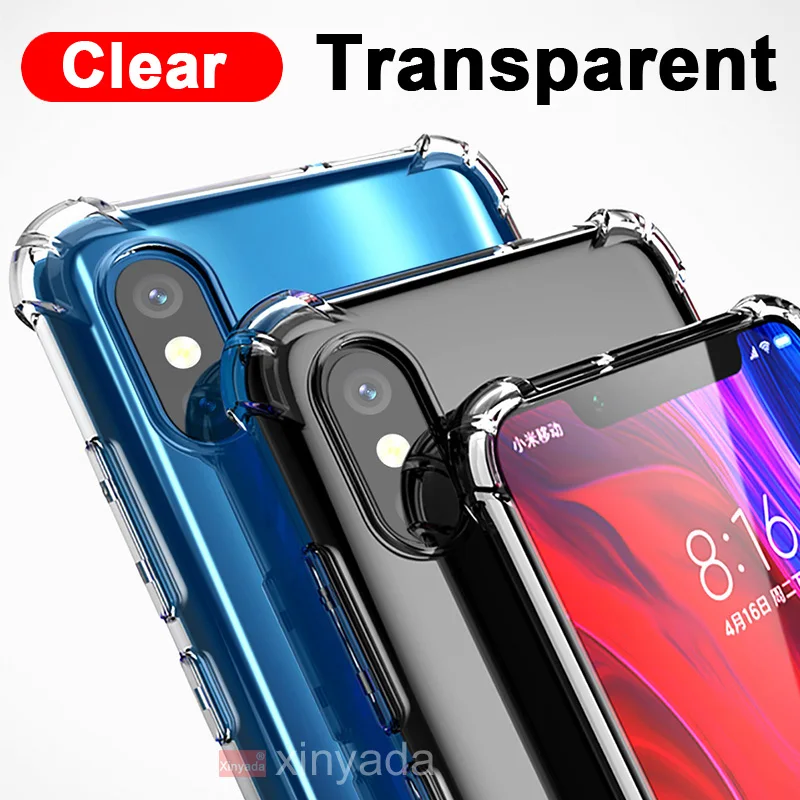 Фото Clear Soft Silicone TPU Bumper Case For Asus Zenfone Max Pro M2 ZB631KL ZB633KL M1 ZB601KL ZB602KL Air Cushion Cover Shell | Мобильные