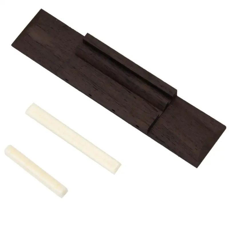 Ivory ABS Nut and Saddle Slotted + 110mm Rosewood Bridge for Ukulele Parts Replaceable High Quality
Ivory ABS Nut and Saddle Slotted + 110mm Rosewood Bridge for Ukulele Parts Replaceable High Quality