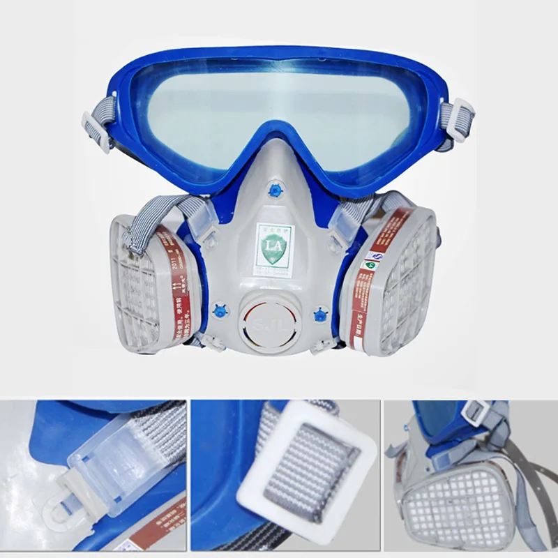 Full Face Respirator Mask Double Filter Dustproof Air Breathing Anti Chemical Gas Protection LCC77
Full Face Respirator Mask Double Filter Dustproof Air Breathing Anti Chemical Gas Protection LCC77