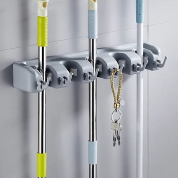 Kitchen Organizer Mop Holder 5/4/3 Position Brush Broom Hanger Storage Rack Household Mop Brush Hanger Kitchen Gadgets
Kitchen Organizer Mop Holder 5/4/3 Position Brush Broom Hanger Storage Rack Household Mop Brush Hanger Kitchen Gadgets
